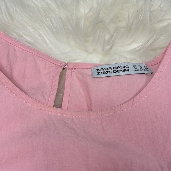 Zara Pink Ruffle Top - Picture 2 of 5